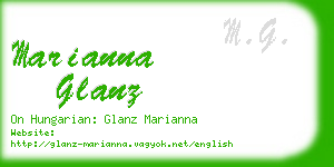 marianna glanz business card